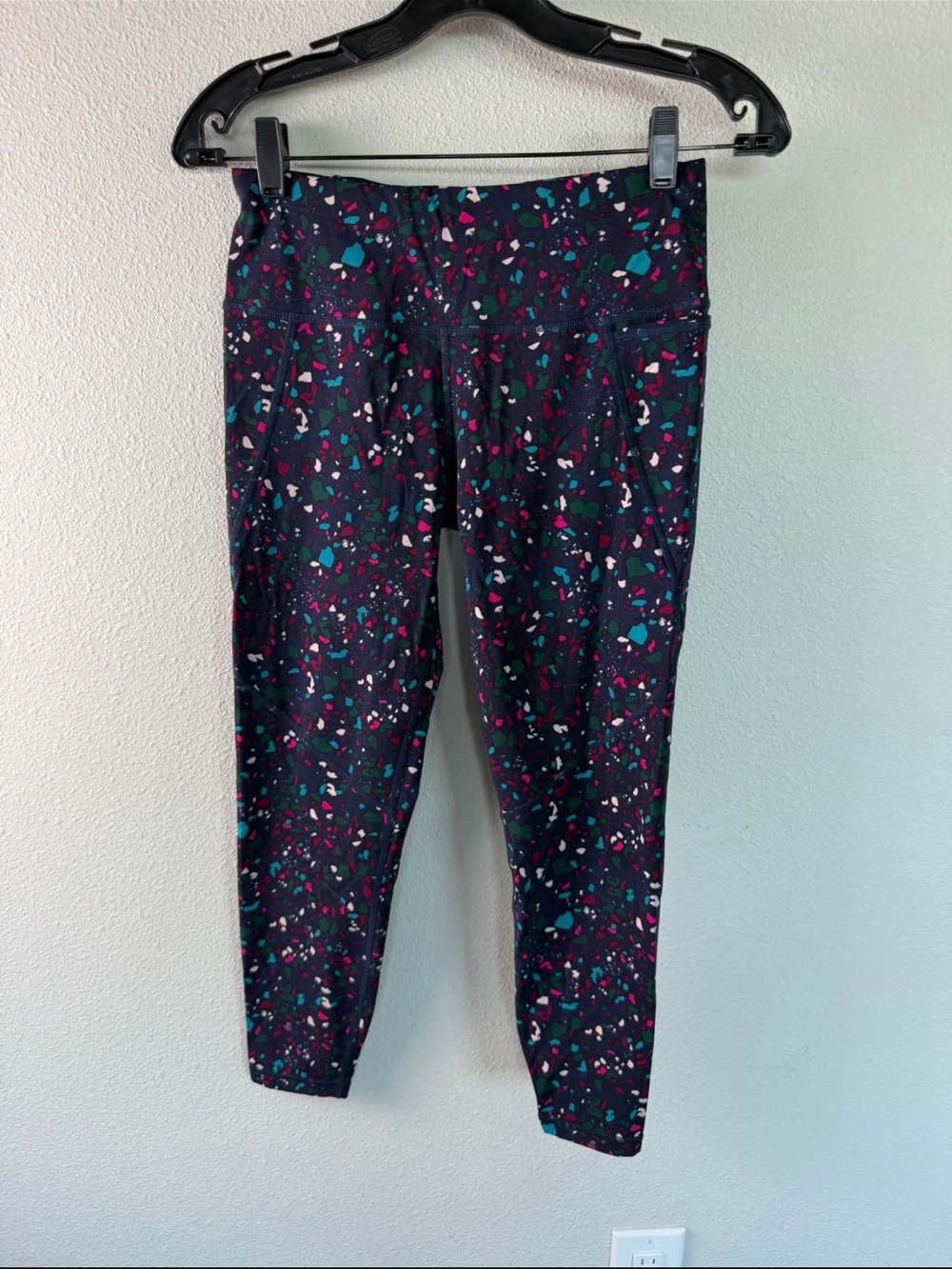 Sweaty Betty Power 7/8 High Rise Stretch Leggings Multi Stipple Print Women’s 6 - Picture 2 of 10